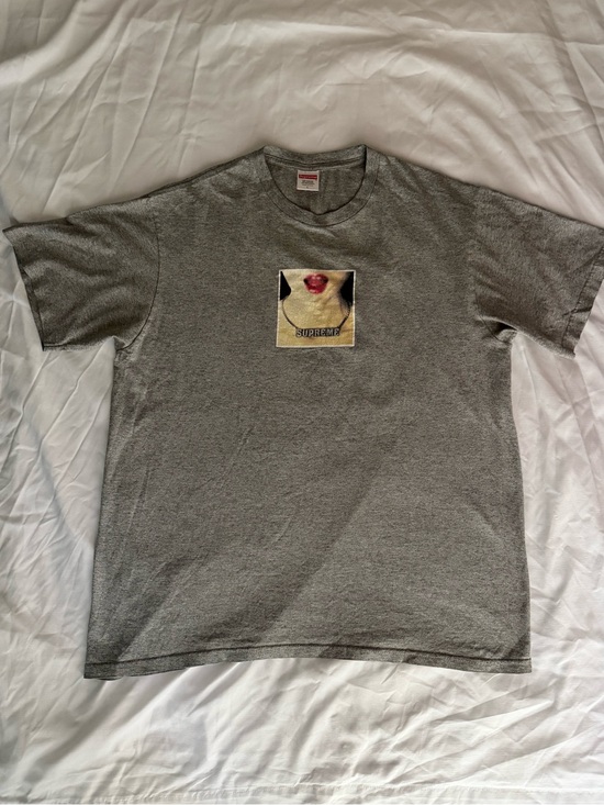 Supreme Other - Supreme SS18 Gray Tee with Necklace Graphic